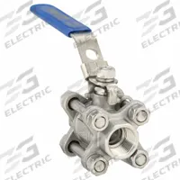 APPROVED VENDOR Manual Two-Way Ball Valve: 1/2 in, 316 Stainless Steel, Straight Valve Body, RPTFE (MPN G-S3P1K-50). Key specifications — Brand: APPROVED VENDOR; Handle: Locking Lever.