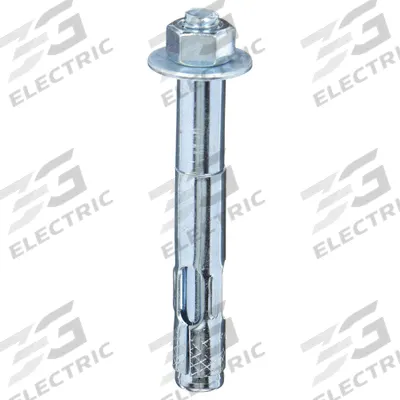 MKT FASTENING Sleeve Anchor: 2 1/2 in Overall Lg, 5/16 in Dia, 1/4"-20 Thread Size, Steel - Sleeve Anchors with Hex Nuts