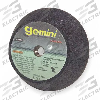 NORTON Flaring Cup Grinding Wheel: Type 11, 6" x 2" x 5/8"-11, 57A16-Q - General Purpose Flaring Cup Wheels for All Metals