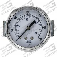 PIC GAUGES Industrial Pressure Gauge: 0 psi to 300 psi, 2 1/2 in Dial, 1/8 in NPT Male, Center Back (MPN 103D-258H). Key specifications — Accuracy: ±3-2-3%; Brand: PIC GAUGES; Vibration Resistance Properties: None; Gauge Wetted Parts: Brass / Copper.