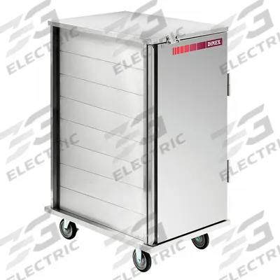 CARLISLE DINEX Meal Delivery Cart: 6 Trays, Non-Pass-Through, 1 Doors, Stainless Steel - Stainless Steel Meal Delivery Carts