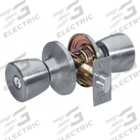 MASTER LOCK Door Lockset: Office Knob Locksets, Nickel (MPN TU0115KA). Key specifications — Lockset Style: Tulip.