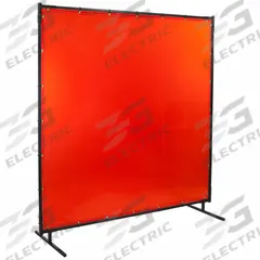 STEINER Welding Screens: Vinyl, 4 ft Ht, 6 ft Wd, Orange, 3/4 in Frame, Orange (MPN 548-4X6). Key specifications — Brand: STEINER; Screen Material Type: Vinyl.