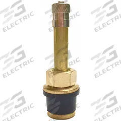 HALTEC Tire Valve: Repl Tire Valve Stem, Clamp-In, 180° Valve Stem Angle, Straight, Brass, Brass (MPN QS-500). Key specifications — Valve Type: Clamp-In; Thread Size: 0.406-28; Valve Shape: Straight; Color: Brass; Product Type: Replacement Tire Valve Stem; Compatible Vehicle Type: Construction; Material: Brass; Brand: HALTEC.