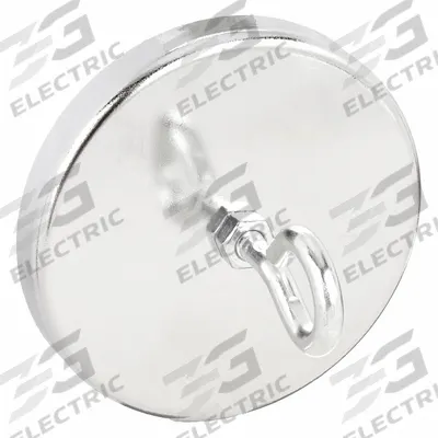 APPROVED VENDOR Hook: 57 lb Wt Capacity, 1 Hooks per Base, Silver - Magnetic Utility Hooks