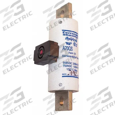 MERSEN Semiconductor Fuse: A70QS Series, Fast-Acting, 150 A, 700 V AC, 700 V DC DC Volt Rating - Fast-Acting Bolt-On Fuses