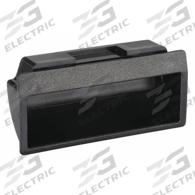 SUGATSUNE Recessed Pull Handle: Snap-In, Plastic, Black, Tray, 3.9 in Overall Lg - Angled Inset Pull Handles