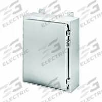 HOFFMAN Enclosure: 304 Stainless Steel, 30 in x 24 in x 12 in, NEMA 12/13/3/3R/3RX/4/4X, Solid Cover (MPN A30H2412SSLP). Key specifications — Brand: HOFFMAN; Closure Method: Clamps; Enclosure Material: 304 Stainless Steel; Knockouts: Not Included.