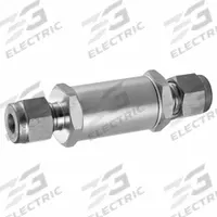 HAM-LET Stainless Steel Inline Strainers: Stainless Steel, Sintered, 1 in Ht, 3 7/32 in Lg (MPN H-600-SS-L-10MM-60). Key specifications — Screen Material: 316 Stainless Steel; Material: Stainless Steel; Brand: HAM-LET; Seal Material: Stainless Steel.