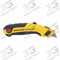 STANLEY Utility Knife: 6 1/2 in Overall Lg, Steel Std Tip, Rubberized, Metal/Rubber, Black/Yellow (MPN 10-778). Key specifications — attr307837: Quick-Change; attr307830: Steel Standard Tip; attr307833: Black; attr307831: Rubberized; attr307832: Rubber; attr324891: STANLEY.