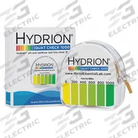 HYDRION Test Paper: Quaternary Ammonium, 0 to 1,000 ppm Quaternary Ammonium, Strip, 1,500 Tests (MPN QC-1001). Key specifications — Test Form: Strip; Brand: HYDRION; Parameter Measurements Included: 0 to 1,000 ppm Quaternary Ammonium.