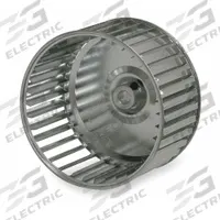 Blower Wheel: Forward-Curved, 5 1/4 in Dia, 3 7/16 in W, CW Closed End, Steel Wheel, 1 Inlets, Strip (MPN Q525-343S 2-2806-SGL). Key specifications — Manufacturer Part Number: Q525-343S 2-2806-SGL; Brand: REVCOR; Product Type: Blower Wheel; Rotation: CW Closed End.