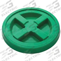 APPROVED VENDOR Pail Lid: Gasketed/Snap-On, 12 in Overall Dia, Green, Plastic, FDA Compliant (MPN GA5GRN). Key specifications — UN Rating Liquids: Not Rated; Brand: APPROVED VENDOR; UN Rating Solids: Not Rated; Material: Plastic.