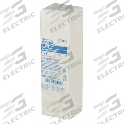 COVIDIEN Sponge: 3 in Dressing Lg, 3 in Dressing Wd, Gauze, Non-Sterile - First Aid Sponges