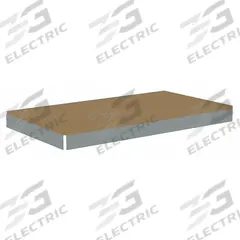 TENNSCO Shelf: 42 in x 24 in, 2,250 lb Load Capacity, Particleboard, Gray, Shelf (MPN ZLES-4224D). Key specifications — Decking Material: Particleboard; Includes: (4) Beams; Decking Finish: Unfinished; Shelf Configuration: Single Straight; Color: Gray; Frame Material: Steel; Brand: TENNSCO; Frame Finish: Zinc Plated.