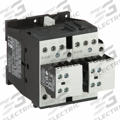 EATON Magnetic Contactor: Reversing, 3 Poles, 3NO Contacts, 32 A - Reversing IEC Contactors