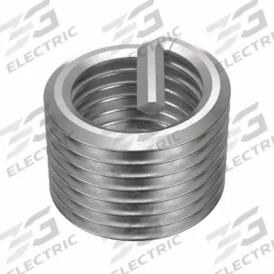 APPROVED VENDOR Helical Insert: Tanged Tang Style, Free-Running, 3/8"-24 Thread Size, Plain - Free-Running Tanged Helical Inserts