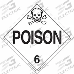 LABELMASTER Poison Placard: Poison, 10 3/4 in x 10 3/4 in, 10 3/4 in Label Ht, Vinyl, Placard, 25 PK (MPN Z-RVW5). Key specifications — Brand: LABELMASTER; Message: Poison.