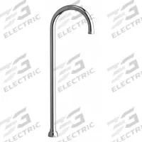 CHICAGO FAUCETS Spout: Spout, Gooseneck, Swivel Spout, Brass, Polished Chrome, Laminar, UNEF (MPN GN2AH17JKABCP). Key specifications — Includes: Mounting Hardware; Product Type: Spout; Spout Style: Swivel; Body Material: Brass; Color/Finish: Polished Chrome; Brand: CHICAGO FAUCETS.
