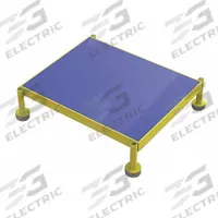 TRI-ARC Adjustable Height Work Platform: 8 in Platform Ht - Max, 19 in Platform Wd, Steel, Adj Ht (MPN MCOS24195). Key specifications — Brand: TRI-ARC; Color: Blue; Tread Type: Antifatigue Mat.