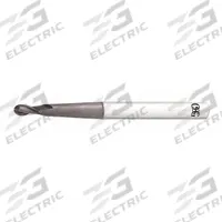 OSG Ball End Mill: Carbide, TiAlN Coated, 2 Flute, 1 mm Mill Dia, 2.5 mm LOC, 80 mm OAL (MPN HP418-0391)