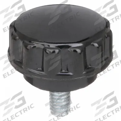 DAVIES Hand Knob: Fluted, Thermoset, #10-32 Thread, 20 mm Thread Lg - Fluted Knobs with Threaded Stud