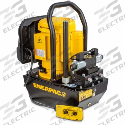 ENERPAC Hydraulic Electric Pump, Workholding: 5,000 psi Max. Op Pressure, 3/4 hp Max. HP - Corded Electric Hydraulic Workholding Pump Units