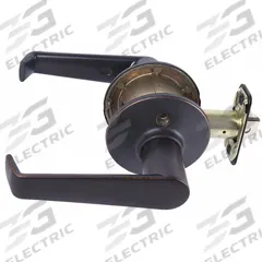SCHLAGE RESIDENTIAL Door Lockset: Passage Lever Locksets, Bronze, ADA Compliant (MPN F10 ELA 716). Key specifications — Ligature Resistance: Not Ligature-Resistant; Brand: SCHLAGE RESIDENTIAL; Lockset Function ANSI Code: F75; Visual Indicator Message: No Message; Lockset Style: Elan; ADA Compliant: Yes; Finish: Aged Bronze : Brass.