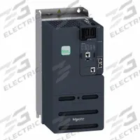 SCHNEIDER Variable Frequency Drive: In Phase Three, Out Phase Three, 30 hp, IP21, No Bypass, Machine (MPN ATV340D22N4S). Key specifications — Style: Compact; Color: Black/Green; Output Phase: Three.