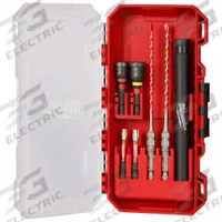 MILWAUKEE Rotary Hammer Drill Bit Set: 7 11/16 in Overall Lg, 1/4 in Shank Dia, 2 Drill Bits (MPN 48-20-9097). Key specifications — attr277146: MILWAUKEE.