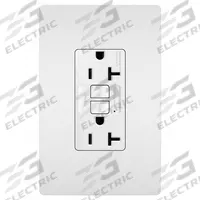 LEGRAND PLUGTAIL: Duplex, 5-20, White, GFCI, 125V AC, 20 A, 2 Pole / 3 Wire (MPN PT2097TRW)