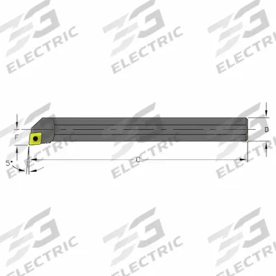 ULTRA-DEX USA Indexable Boring Bar: A10Q SCLPR2 (MPN 957-000-089) - Indexable Boring Bars