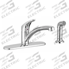 AMERICAN STANDARD Low Arc Kitchen Faucet: Colony Pro, Cast Brass, Single-Post, Deck, Chrome, Metal (MPN 7074040.002). Key specifications — Series: Colony Pro; Brand: AMERICAN STANDARD.