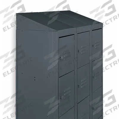APPROVED VENDOR Sloping-Top Kit: 15 in x 18 in x 6 in, For 15 in Locker Wd, Steel - Slope-Top Components & Kits for Standard Lockers