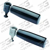 ELESA Hand Knob: Steel, Phenolic Knob, M4 Thread, 56 mm Overall Lg (MPN 27501). Key specifications — Brand: ELESA; Color: Black.