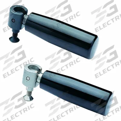 ELESA Hand Knob: Steel, Phenolic Knob, M4 Thread - Fold-Away Gear Handles with Threaded Hole