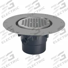 ZURN Floor Drain: 9 7/8 in Overall Dia, 5 in Grate Size, 3 in Nominal Pipe Size, Solvent Weld, PVC (MPN FD2-PV3). Key specifications — Color: Bronze; Connection Type: Solvent Weld; Brand: ZURN.