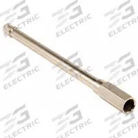 HALTEC Truck Valve Extension: Valve Extensions, Straight Grip Tire Valve Extenders, Round, Silver (MPN HE-382). Key specifications — Compatible Valve Size: Standard Bore; Color: Silver; Product Type: Valve Extensions; Shape: Round; Design: Straight Grip Tire Valve Extenders; Compatible Thread Size: 0.305-32; Finish: Nickel Plated; Material: Brass.