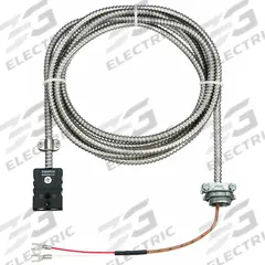 TEMPCO Extension Lead: Extension Lead, 900°F Max Temp °F, 482°C Max Temp °C, Male, Female (MPN ECA00071). Key specifications — End 2 Connection Gender: Female; End 2 Connection Type: Standard Connector; End 1 Connection Gender: Male; Brand: TEMPCO.