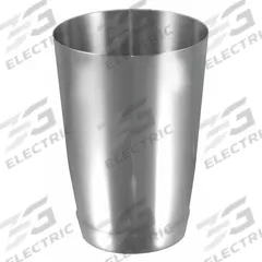 ITI Bar Shaker: 16 fl oz Capacity, 4 1/2 in Overall Ht, 1 Pieces, Stainless Steel, Silver (MPN IBS-V-AB)