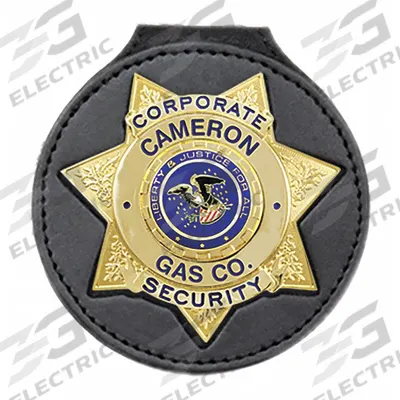 HEROS PRIDE Badge Holder: 3 5/8 in, Black - Badge Holders