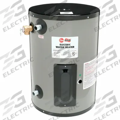 RHEEM-RUUD Electric Water Heater: 277V, 10 gal, 3,000 W, Single Phase, 22.87 in Ht - Compact Commercial Electric Water Heaters
