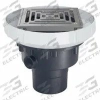 ZURN Floor Drain: 5 in Overall Dia, 6 in Grate Size, 3 in Nominal Pipe Size, Solvent Weld, PVC (MPN EZ-PV2-S6-SS). Key specifications — Color: Silver; Connection Type: Solvent Weld; Brand: ZURN; Includes: Stainless Mesh Screen.