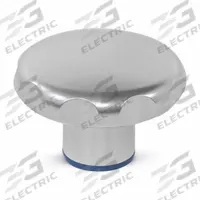 JW WINCO Hand Knob: Fluted, Stainless Steel, M8x1.25 Thread, 0.39 in Thread Lg, 1.97 in Dia (MPN 5435-50-M8-MT-H). Key specifications — Brand: JW WINCO; Finish: Matte.