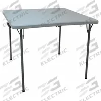 APPROVED VENDOR Folding Table: Square Table Shape, Gray Tabletop, 36 in Dp, 36 in Wd, 28 in, Gray (MPN 13V433). Key specifications — attr1035217: Gray; attr1035250: Gray; attr1035202: APPROVED VENDOR.