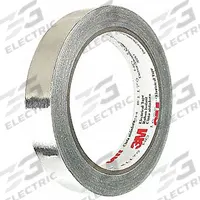 3M Conductive Electrical Tape: 3/4 in Wd, 18 yd Lg, 3 mil Thick, 600 V Volt Rating, Silver, Acrylic (MPN 1170-3/4"X18YD)