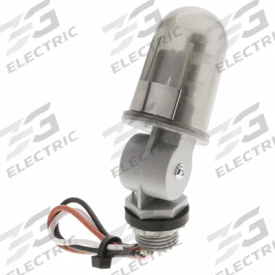 TORK Photocontrol: Thread Stem Photocell Mounting, 1/2 in Stem Dia, SPST, 480V AC - Adjustable Stem-Mounted Photocells with Swivel Arms