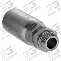 KURT Hydraulic Crimp Fitting: Carbon Steel, Straight, -8 For Hose Dash Size, Male x Male (MPN MBX-08-10). Key specifications — Fitting Gender: Male x Male; Fitting Connection Type: ORB x Hose End; Thread Size: 7/8"-14; For Hose Dash Size: -8; Brand: KURT.