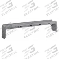TENNSCO Electrical Shelf Riser: 72 in Overall Wd, 15 in Overall Dp, Gray, Carbon Steel, Steel, 12 in (MPN RE-1572). Key specifications — Includes Mounting Hardware: Yes; Color: Gray.