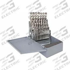 CLEVELAND Screw Machine Drill Bit Set: 29 Pc, 1/16" to 1/2" by 64ths, 135° Split Point, HSS (MPN C70368). Key specifications — attr1238841: Metal Index; attr1238820: NAS 907 Type C.